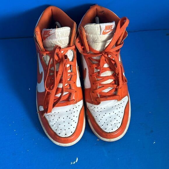 Nike Dunk High Retro Syracuse 2021 Orange Blaze White DD1399-101 Size 7 main image 5